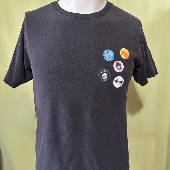 Stussy Other - Stussy T Rex Skull Q Tip Men's Black T Shirt Size Small Cotton